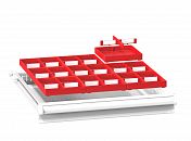 Dělící materiál  zásuvek